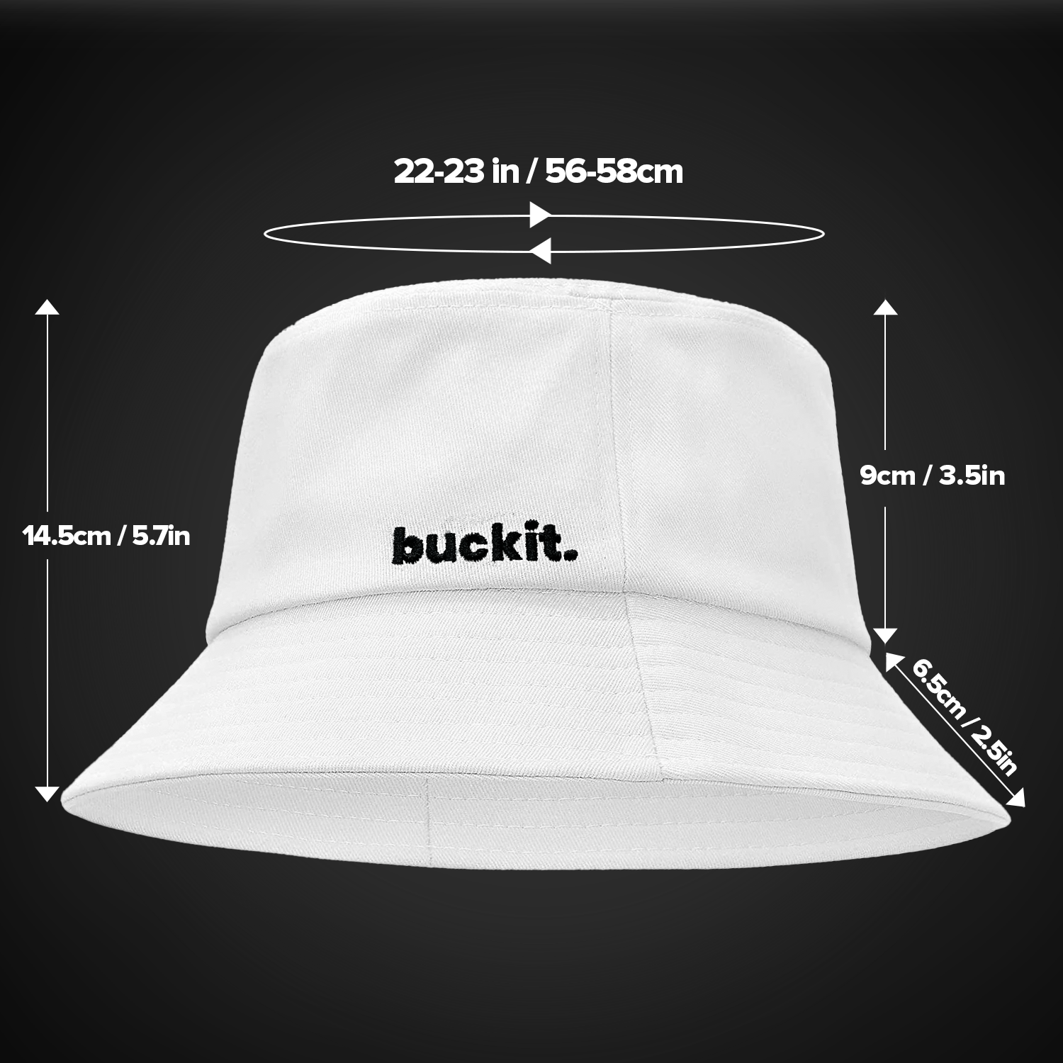Clean Slate Bucket Hat, White